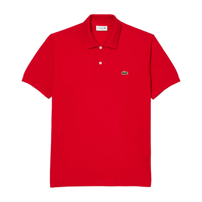 Red - Front - Lacoste Mens L.12.12 Original Pique Classic Polo Shirt