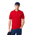 Red - Side - Lacoste Mens L.12.12 Original Pique Classic Polo Shirt