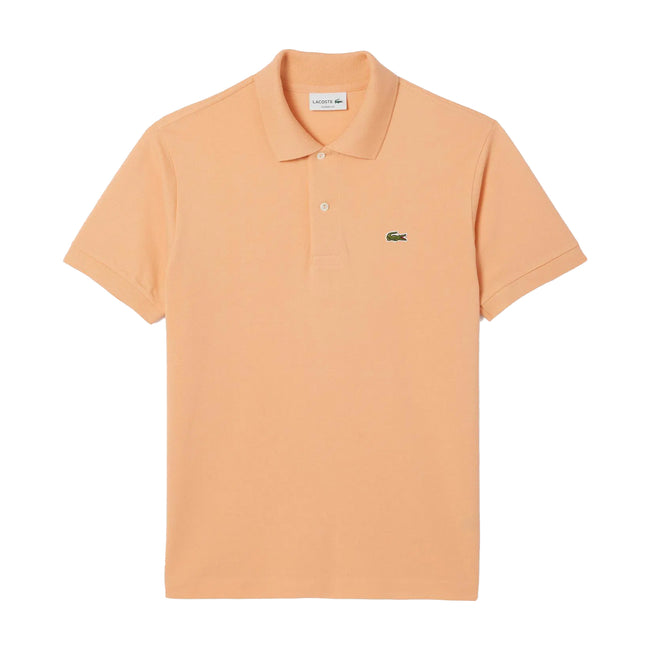 Orange - Front - Lacoste Mens L.12.12 Original Pique Classic Polo Shirt