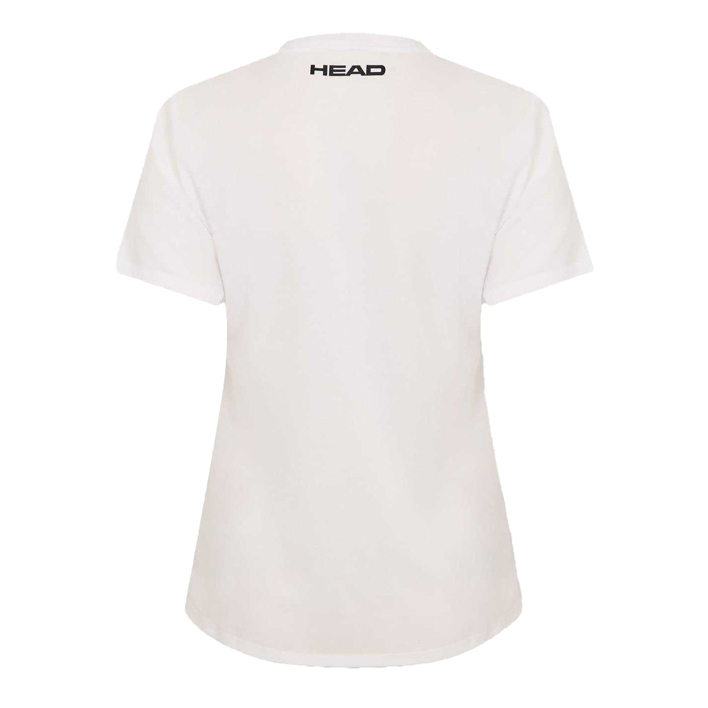 White - Back - Head Womens-Ladies Padel Printed Sport T-Shirt