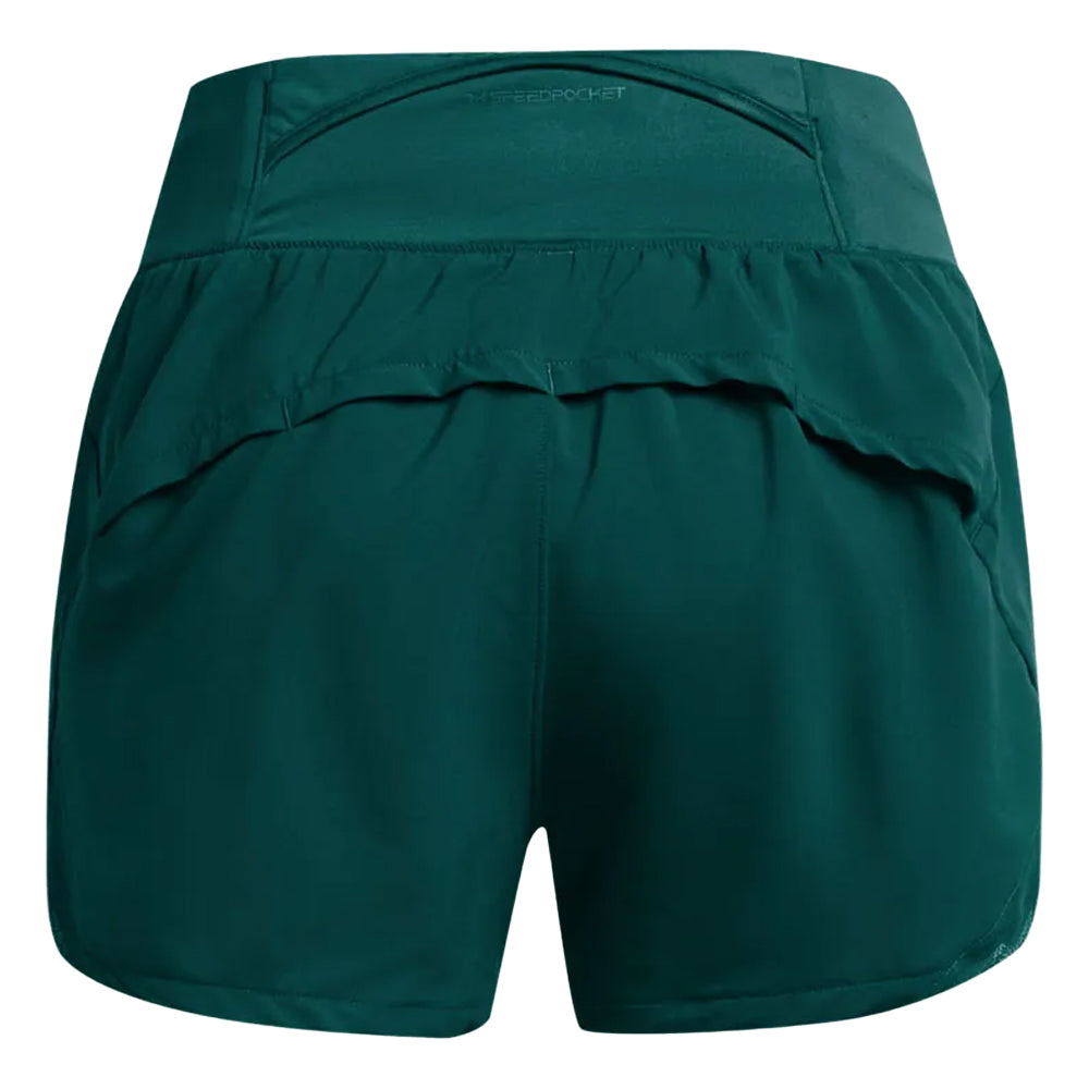 Blue - Back - Under Armour Womens-Ladies Run Stamina Shorts