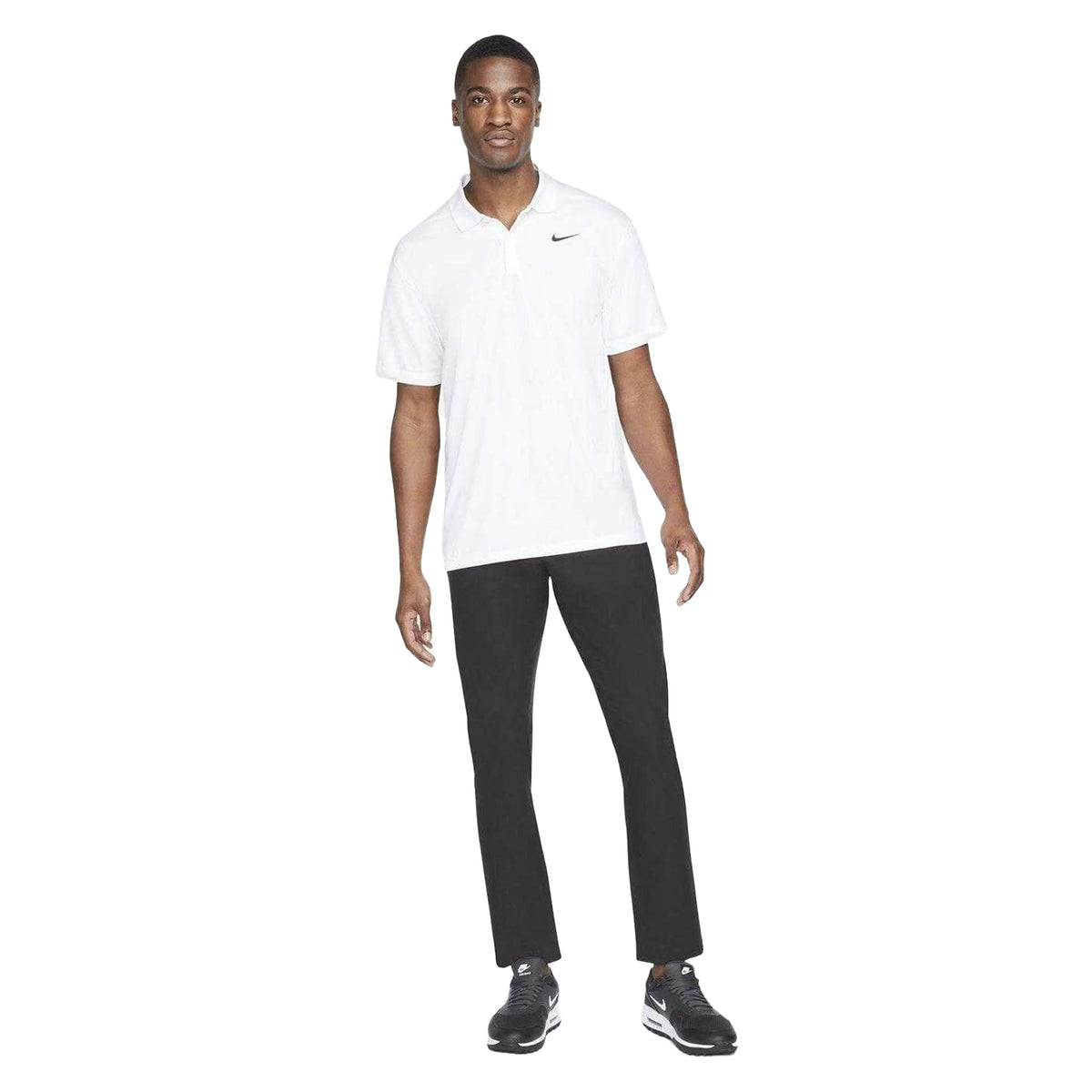 White-Black - Lifestyle - Nike Mens Victory Dri-FIT Golf Polo Shirt