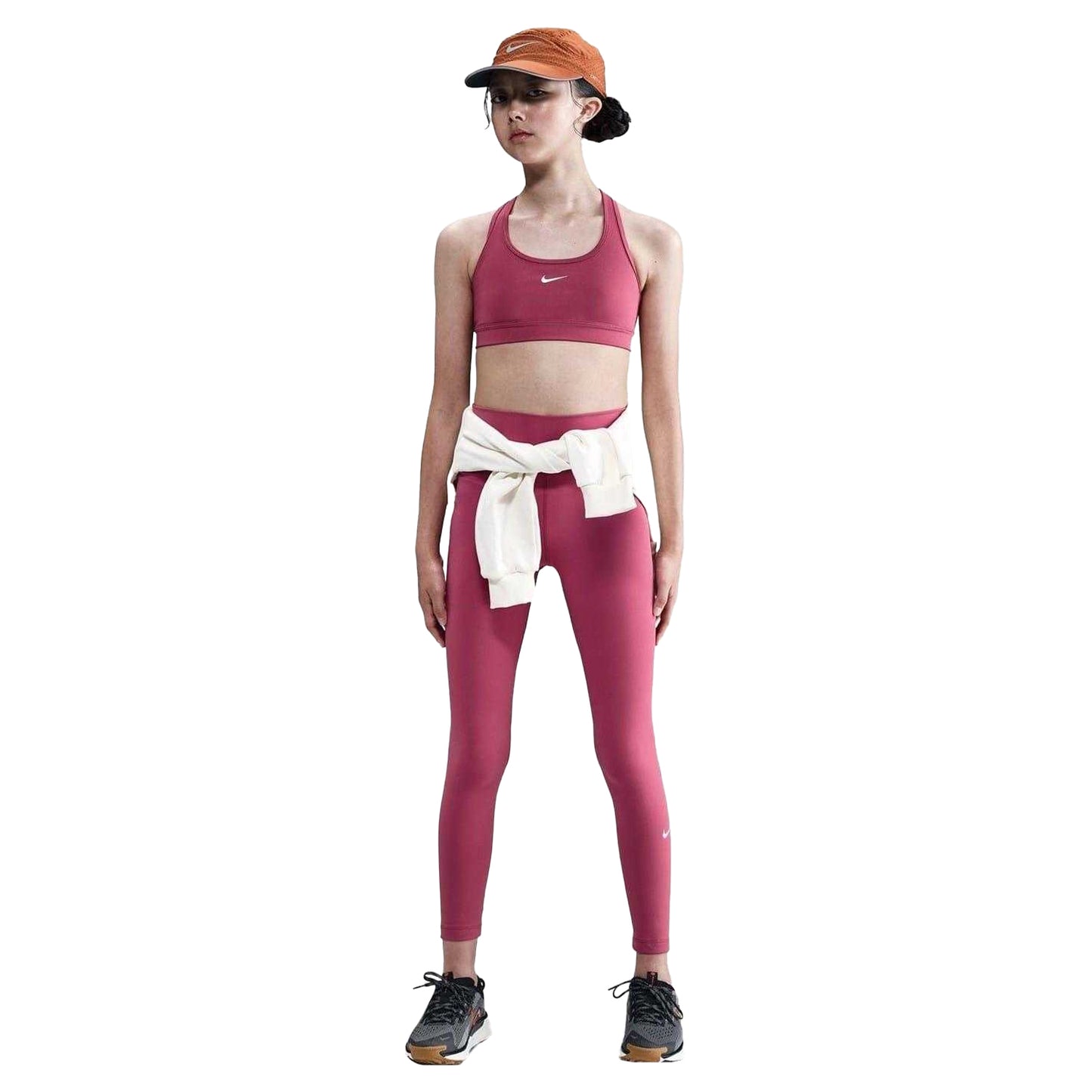 Medium Pink - Lifestyle - Nike Girls One Leggings