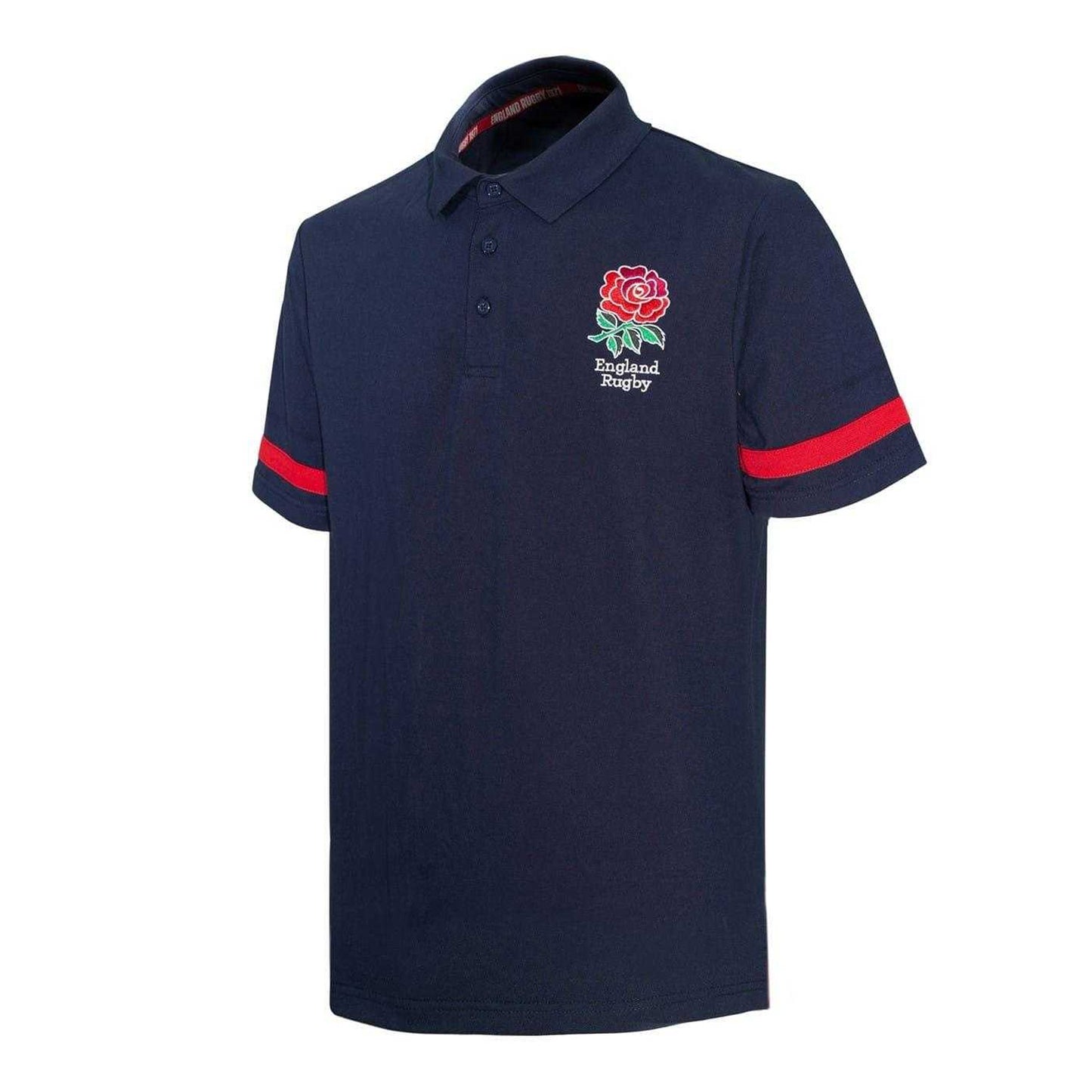 Navy - Side - England RFU Mens Polo Shirt