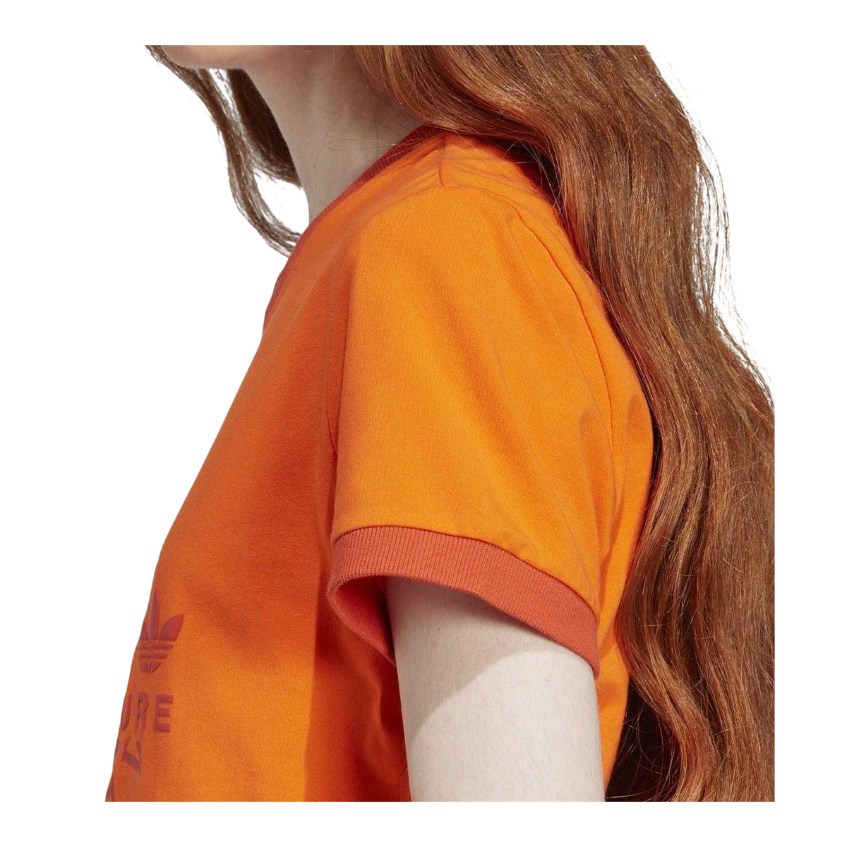 Orange - Lifestyle - Adidas Womens-Ladies Adventure Logo T-Shirt