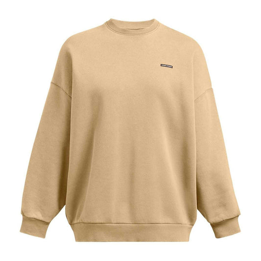 Brown - Front - Under Armour Unisex Adult Crew Neck Oversized Sweatshirt