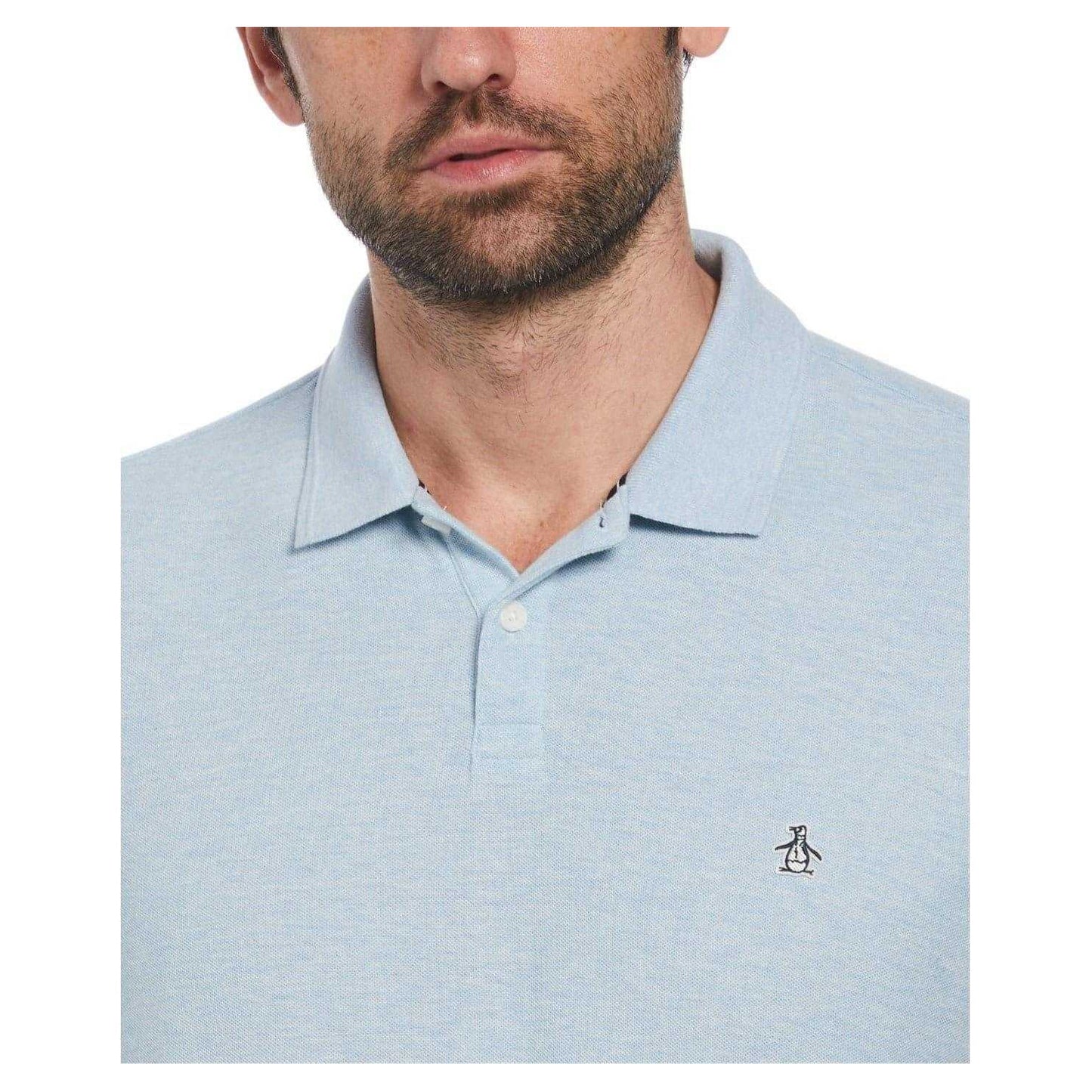 Cool Blue - Side - Original Penguin Mens Slim Polo Shirt