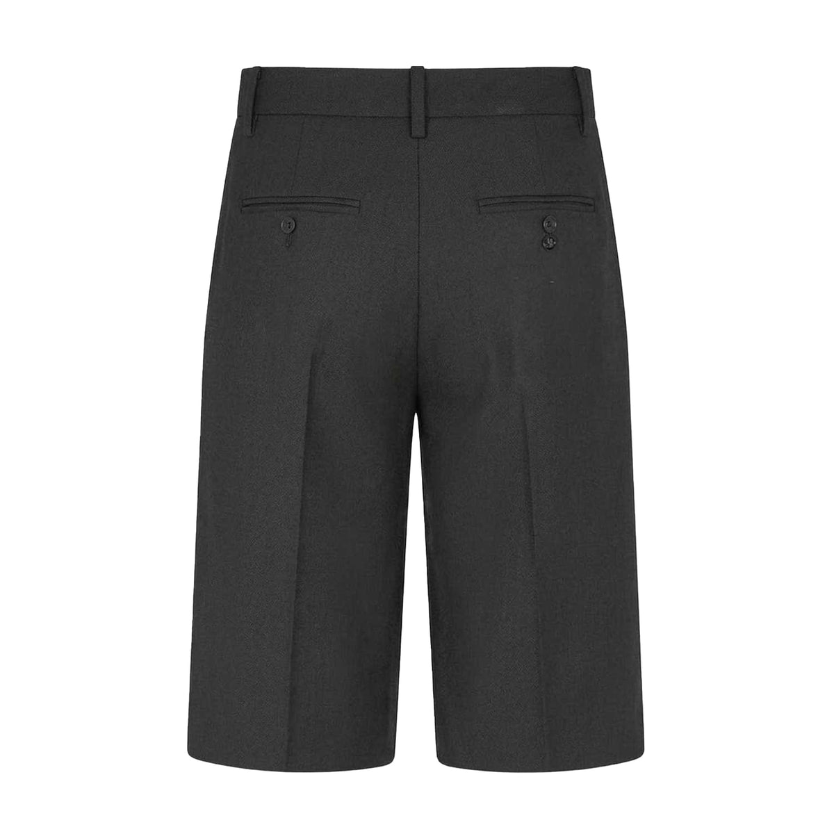 Black-White - Back - Off White Womens-Ladies Denim Solid Shorts