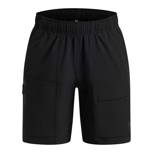Black - Front - Under Armour Childrens-Kids Woven Shorts