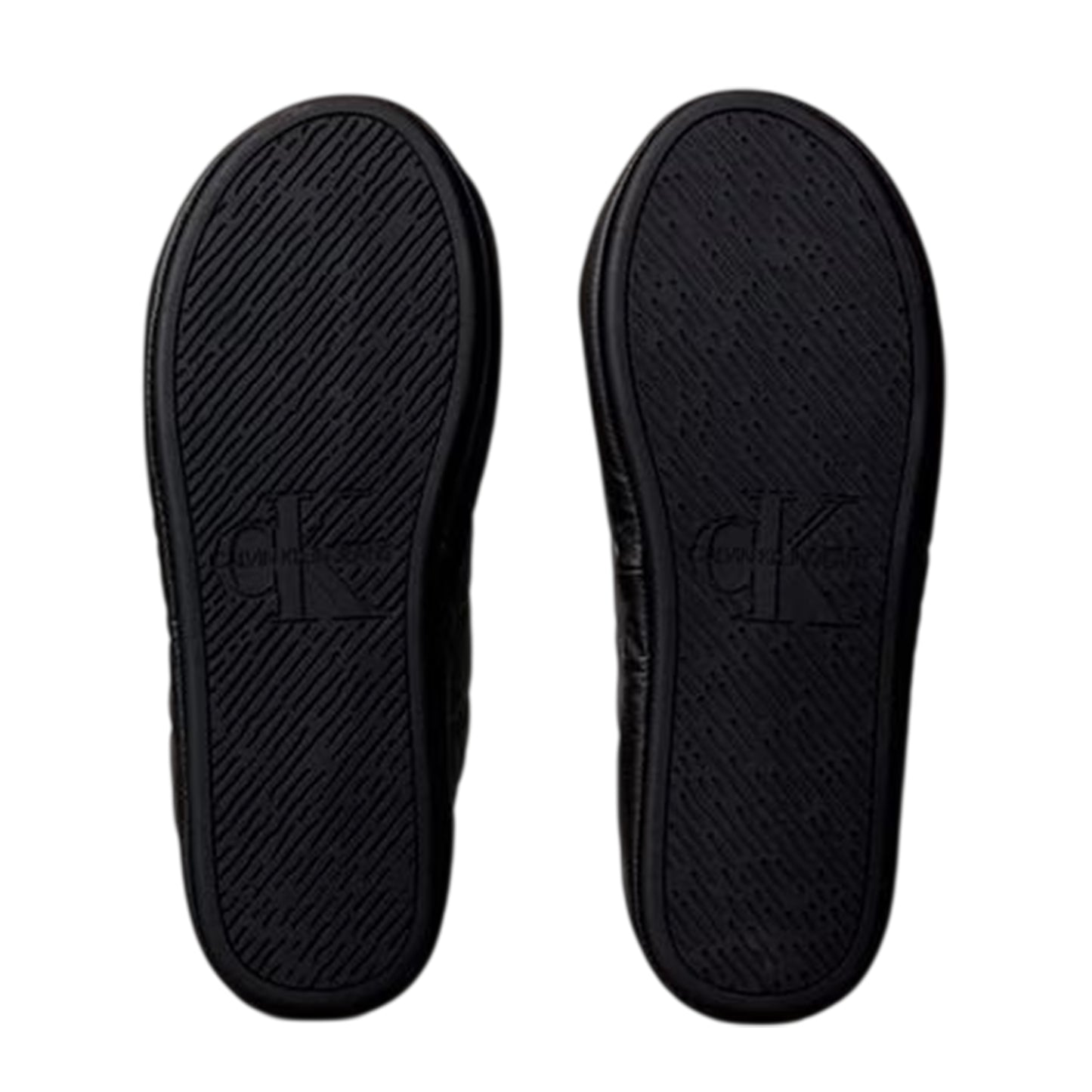Granite Grey-Granite Black - Lifestyle - Calvin Klein Mens Puffer Moccasin Slippers
