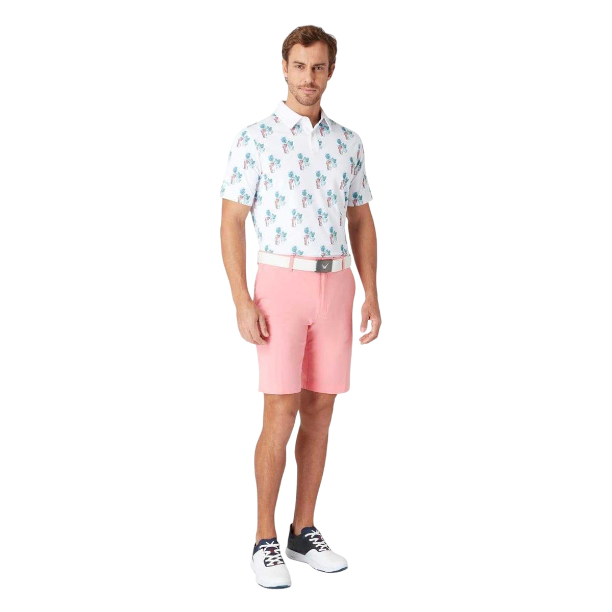Bright White - Side - Callaway Mens 19th Collared Polo Shirt