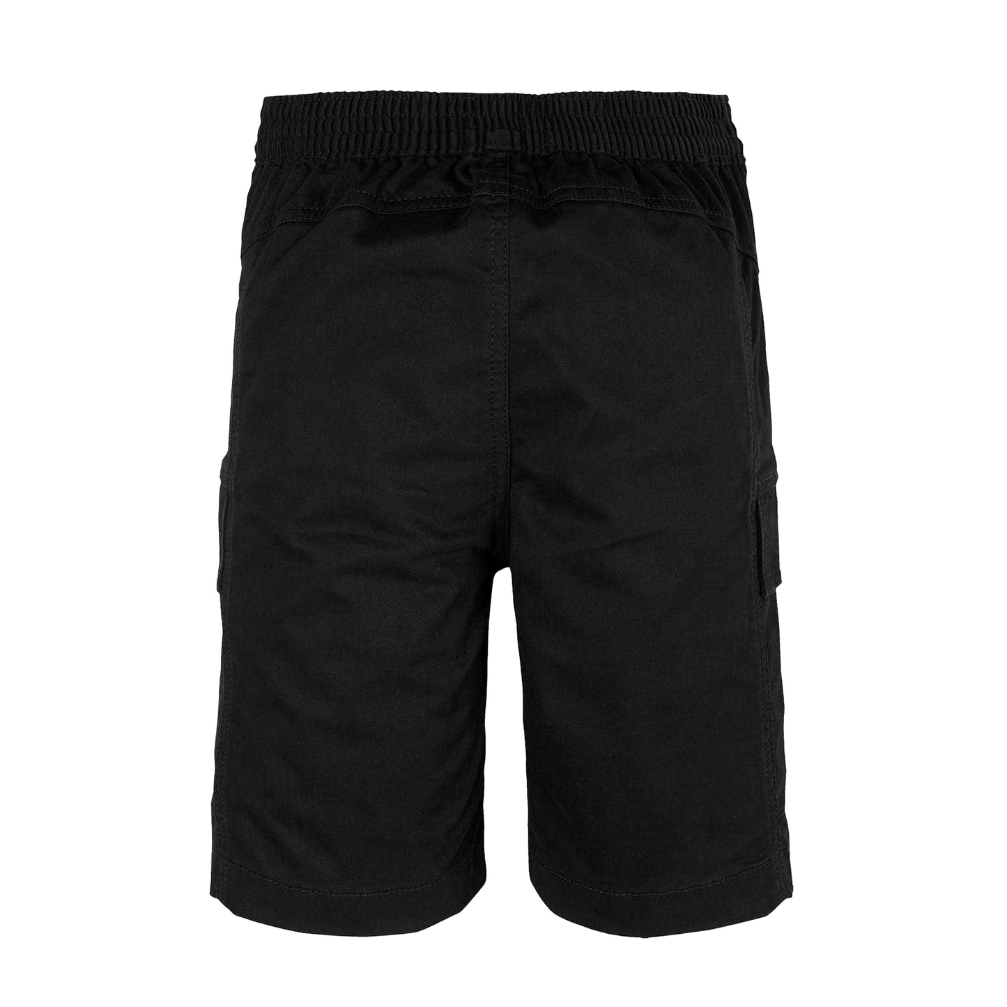 Black - Back - Calvin Klein Childrens-Kids Woven Cargo Shorts