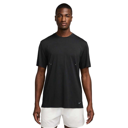 Black - Front - Nike Mens Pinnacle Dri-FIT Running T-Shirt