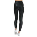 Black - Back - Only Womens-Ladies Cool Coated Leggings