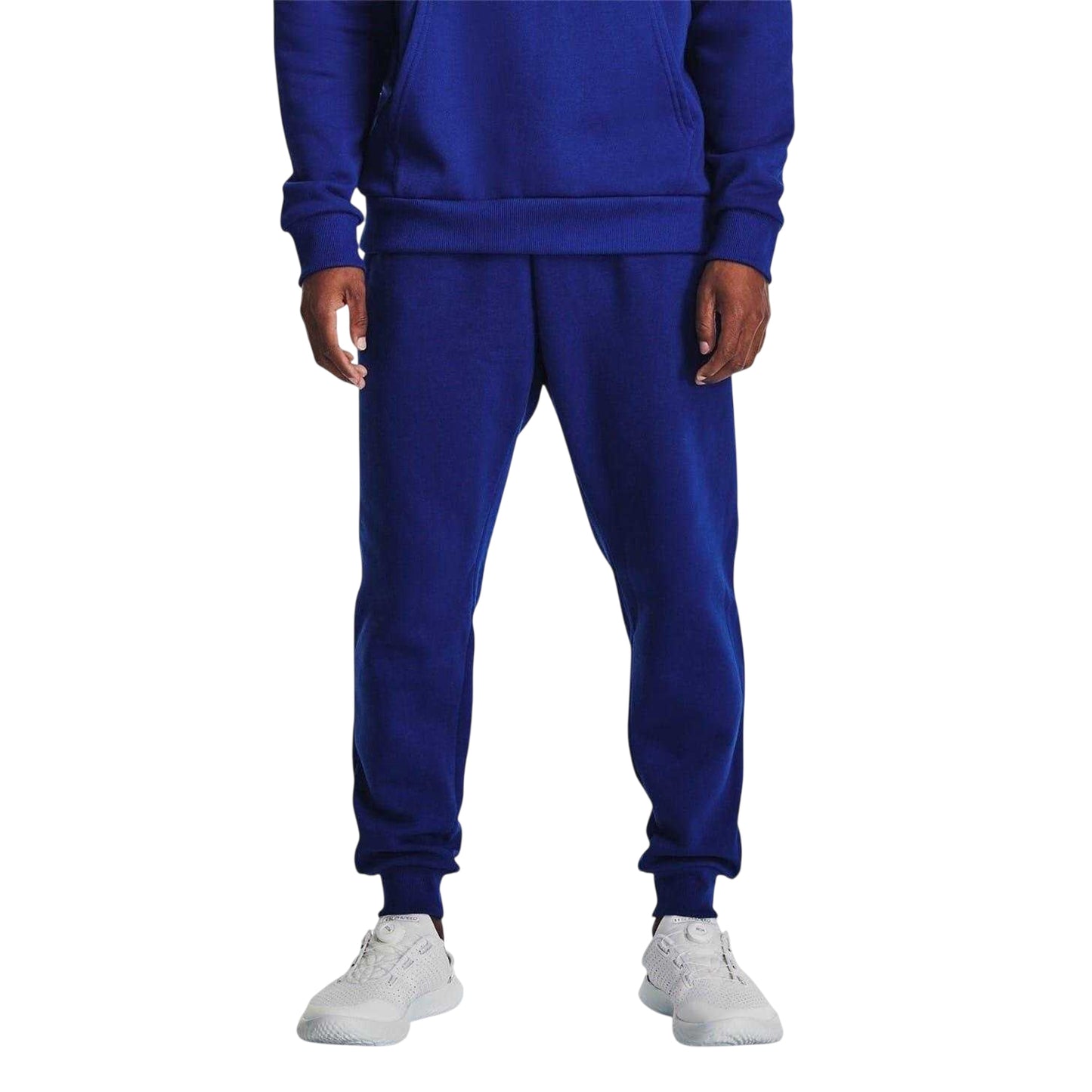 Dark Blue - Side - Under Armour Mens Rival Fleece Joggers