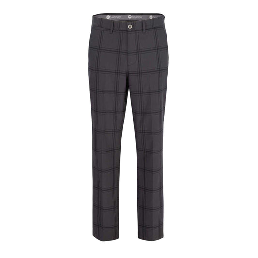 Charcoal - Front - Slazenger Mens Checked Golf Trousers