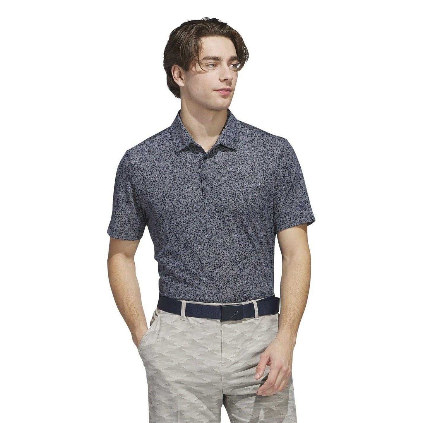 Navy - Back - Adidas Mens Ultimate Bunker Polo Shirt