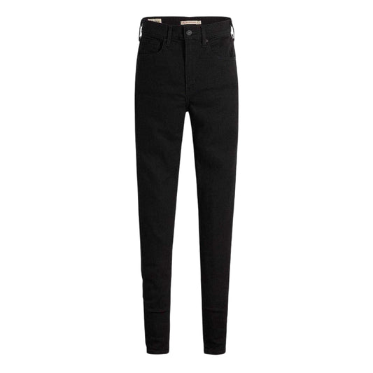 Black Celestial - Front - Levis Womens-Ladies Mile High Cotton Blend Super Skinny Jeans