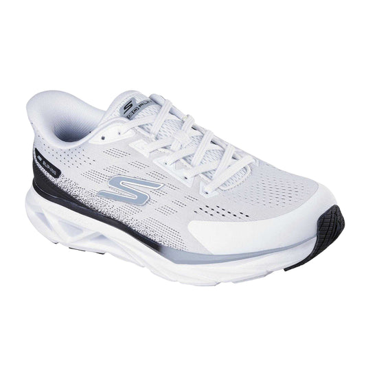 White-Black - Front - Skechers Mens Glide step Vortex Trainers