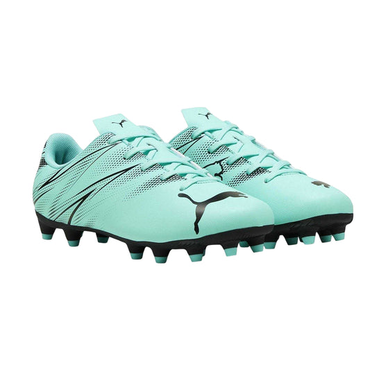 Pepper Green - Front - Puma Childrens-Kids Attacanto Synthetic Firm Ground Football Boots