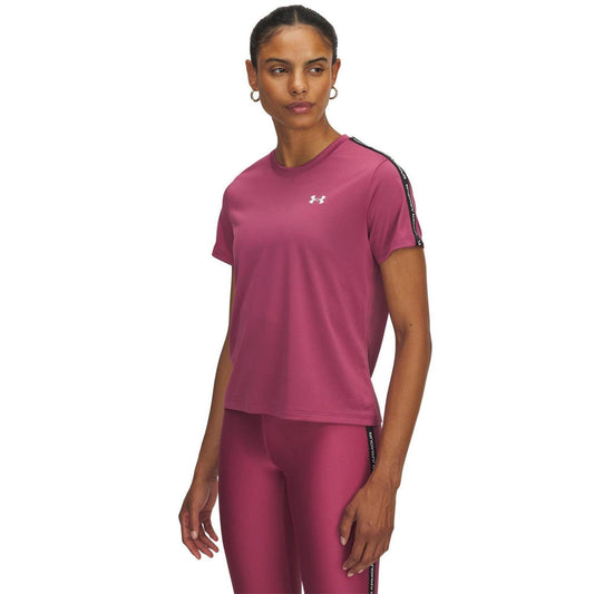 Fuchsia-Dusk - Front - Under Armour Womens-Ladies Tech Lightweight T-Shirt