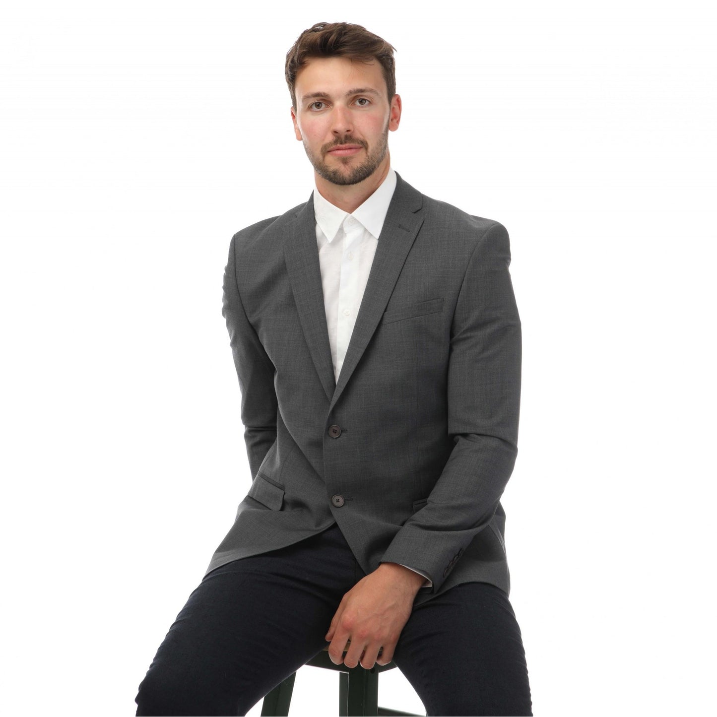 Charcoal - Lifestyle - Ted Baker Mens Formal Suit Jacket