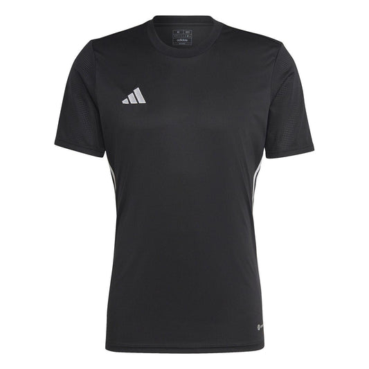 Black-White - Front - Adidas Mens Tabela 23 3 Stripes T-Shirt