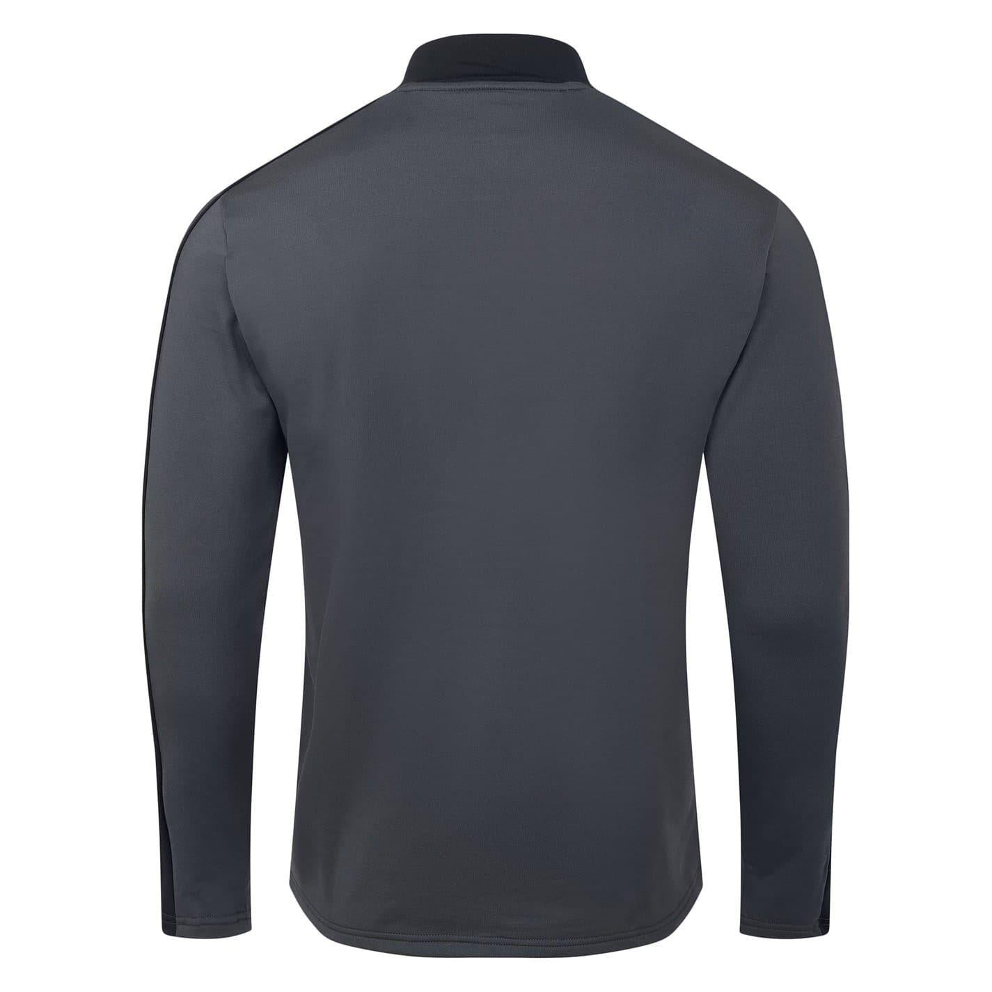 Black - Back - Umbro Mens Colour Block Ribbed Regular Sweatshirt