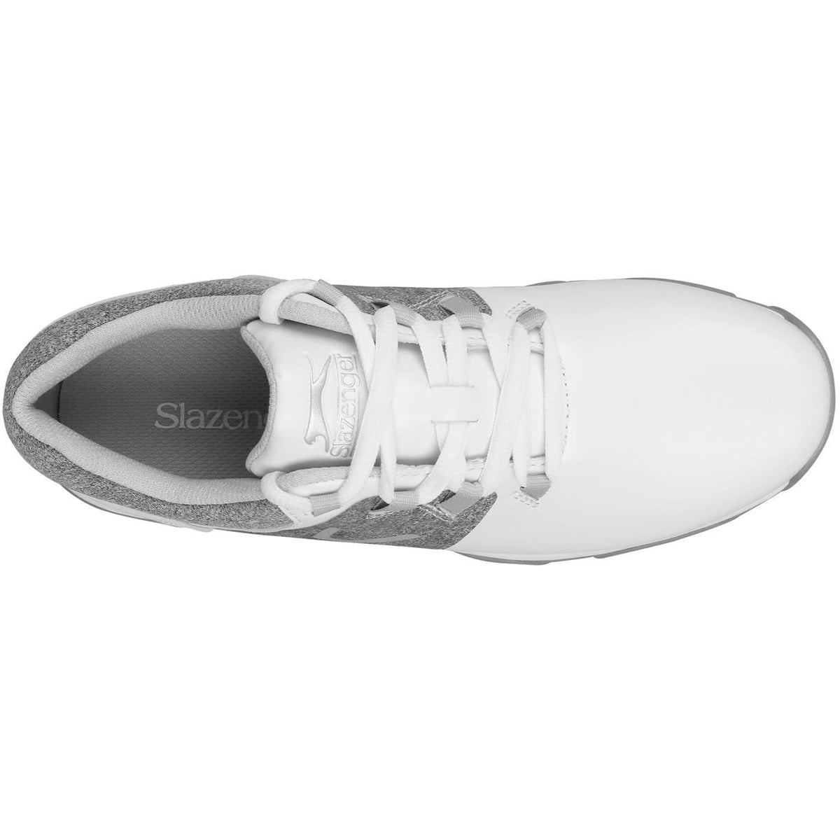 White - Lifestyle - Slazenger Womens-Ladies V200 Spiked Golf Shoes