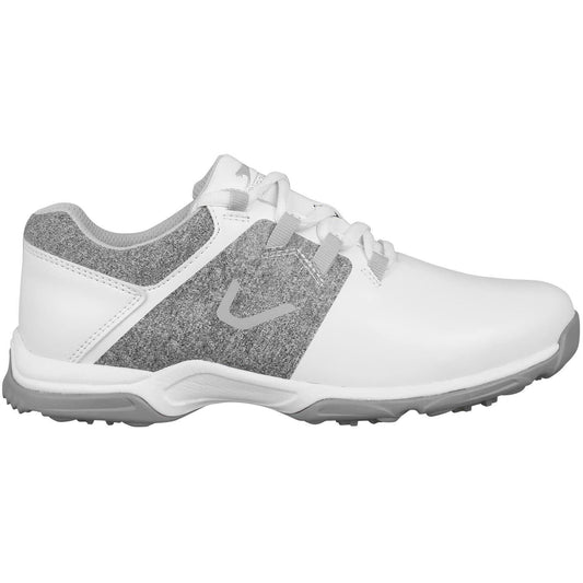 White - Front - Slazenger Womens-Ladies V200 Spiked Golf Shoes