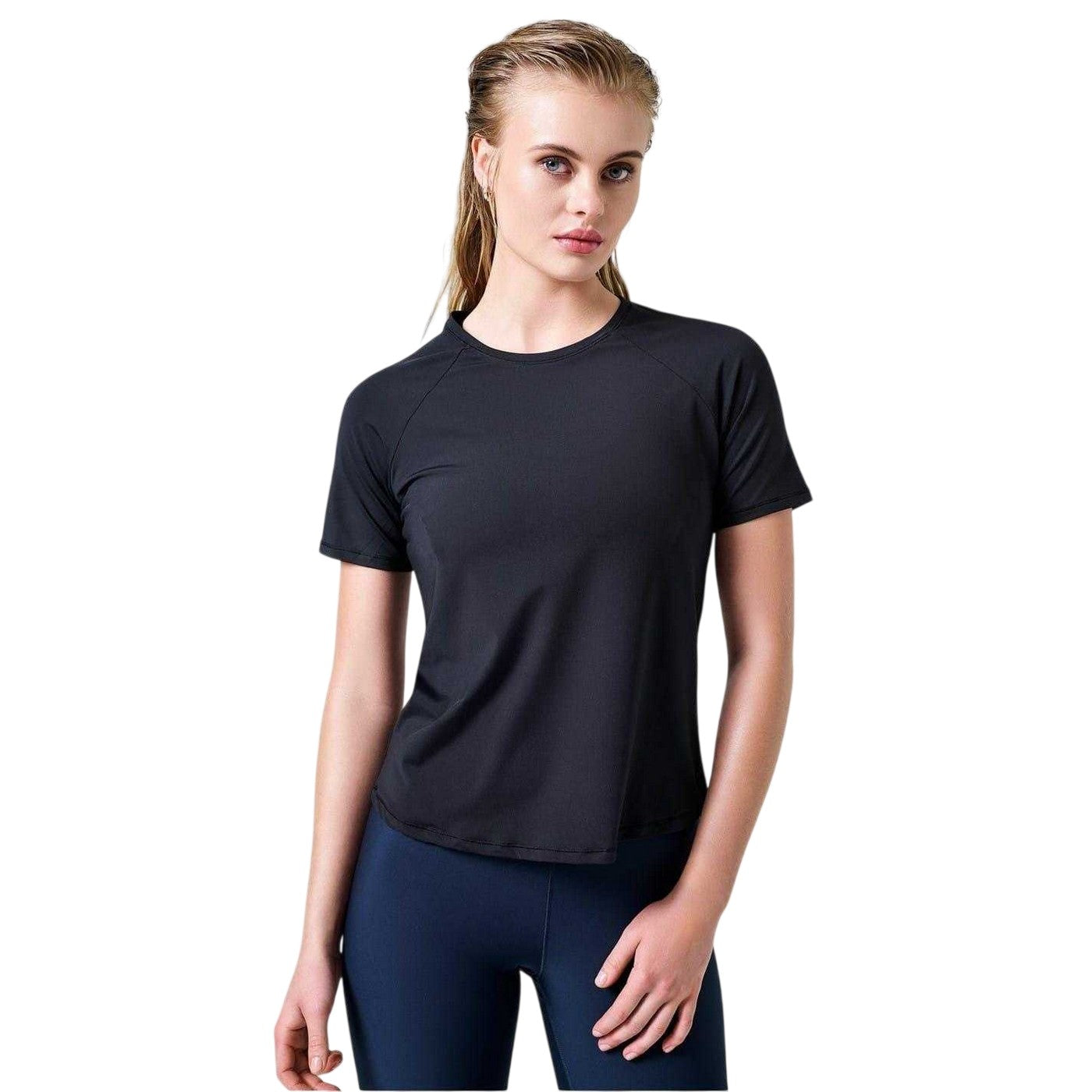 Black - Lifestyle - Casall Womens-Ladies Essential Performance Gym Top