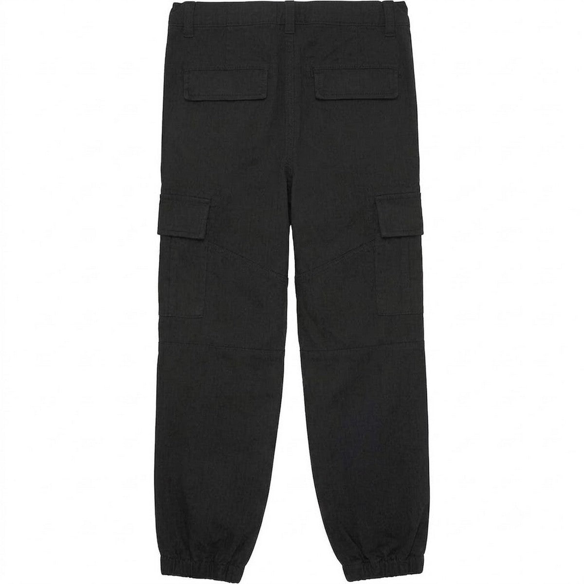 Jet Black - Back - Lyle & Scott Childrens-Kids Ripstop Straight Cargo Trousers