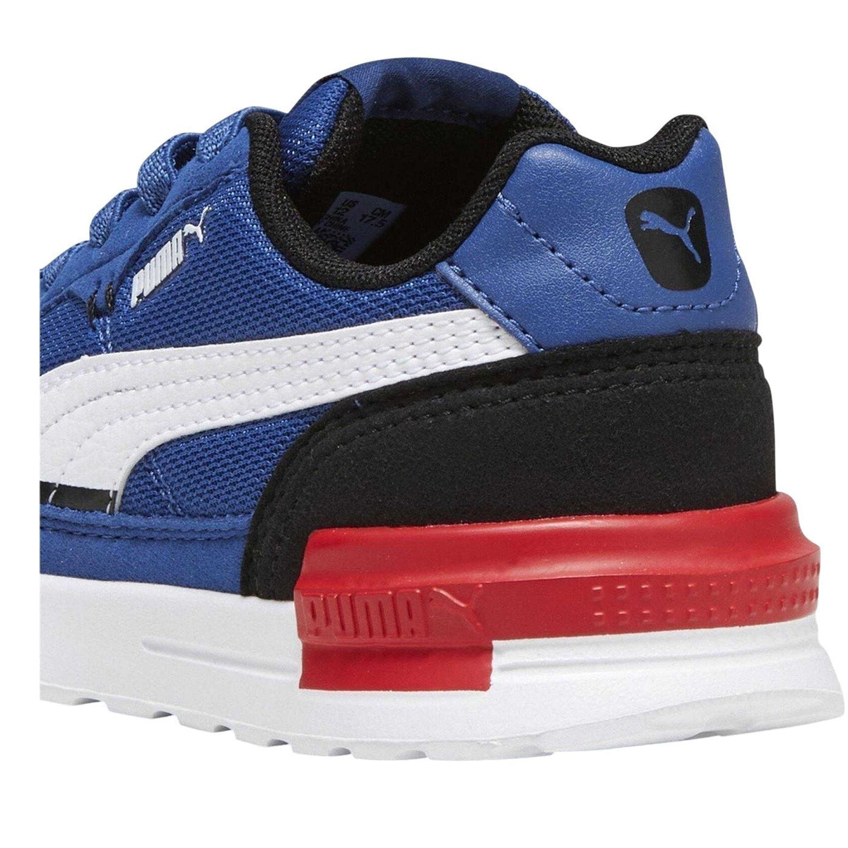 Blue-White-Black - Lifestyle - Puma Childrens-Kids Graviton Trainers