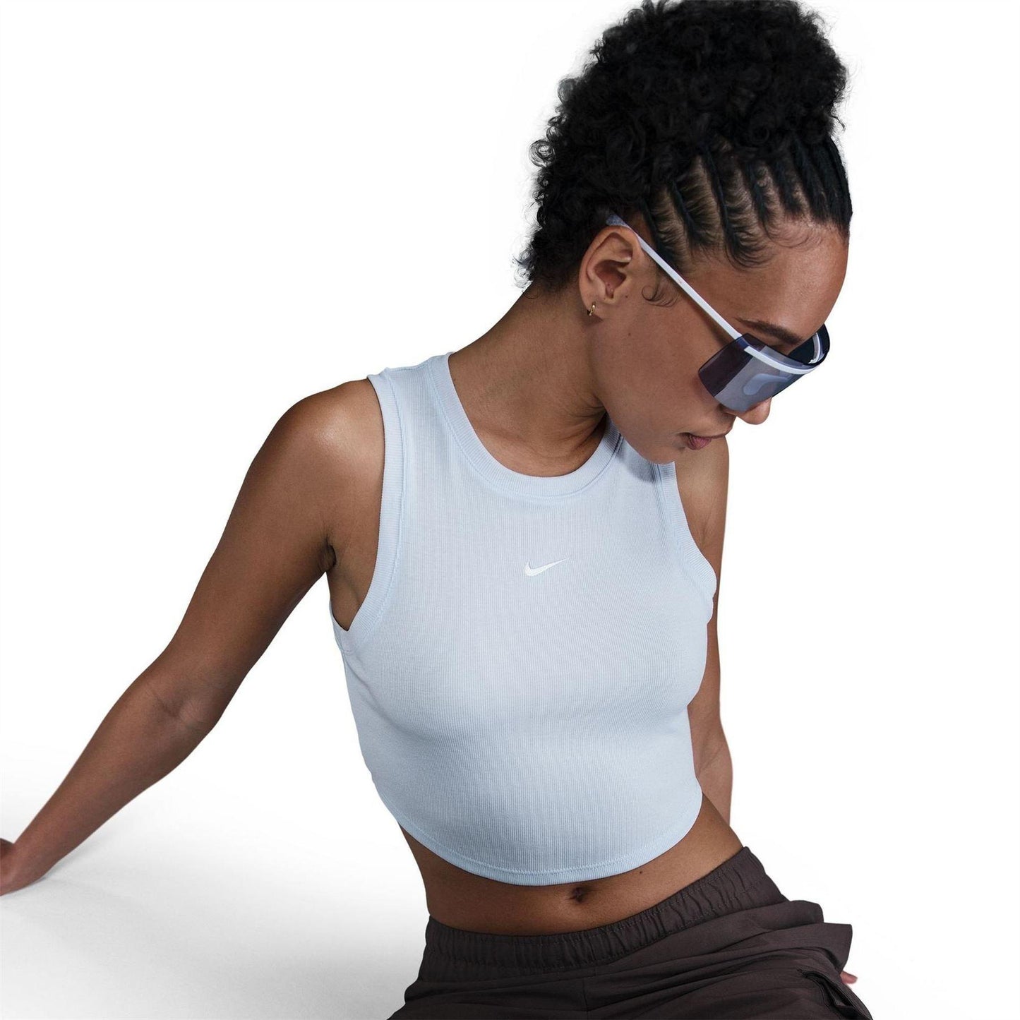 Blue Tint-Sail - Pack Shot - Nike Womens-Ladies Sleeveless Tank Top