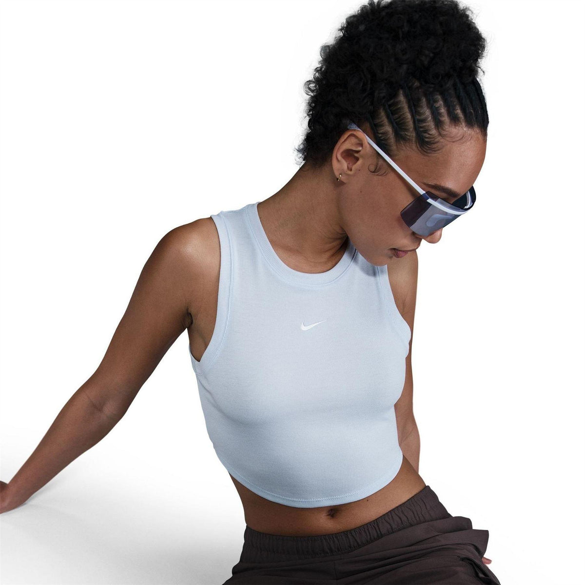 Blue Tint-Sail - Pack Shot - Nike Womens-Ladies Sleeveless Tank Top