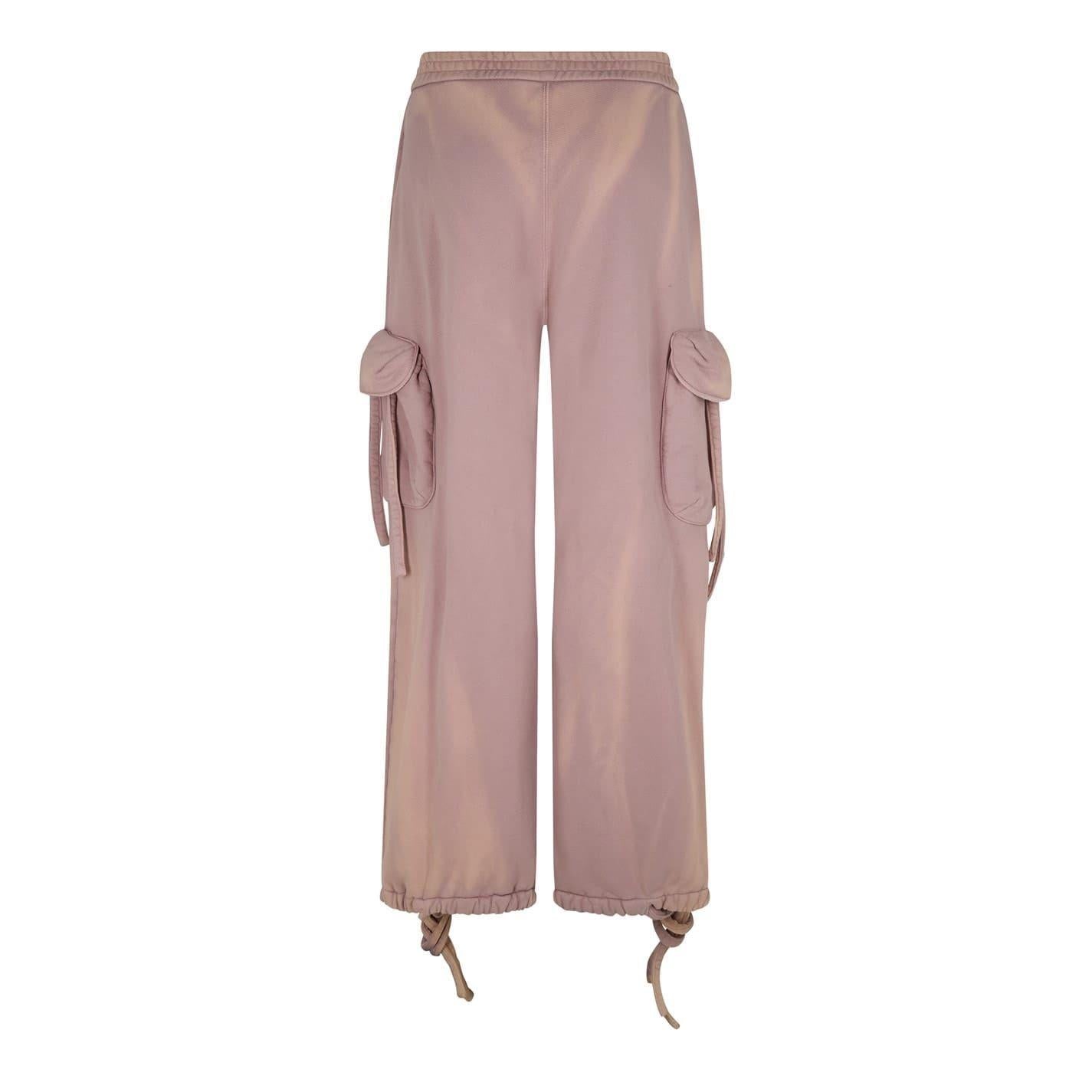 Nude - Back - Off White Womens-Ladies Laundry Cargo Trousers