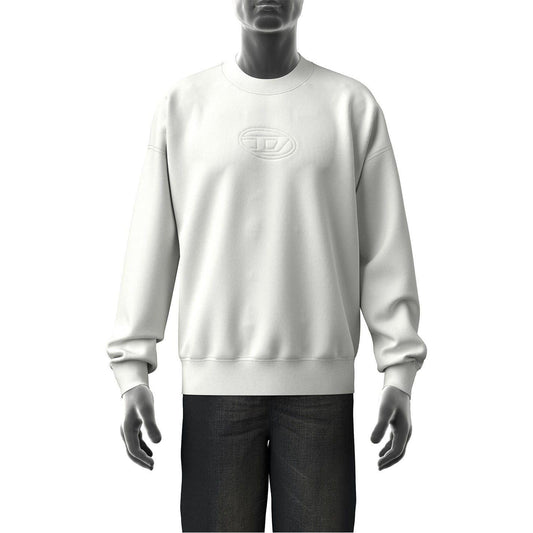 Off White - Front - Diesel Mens Roby N1 Regular Sweatshirt