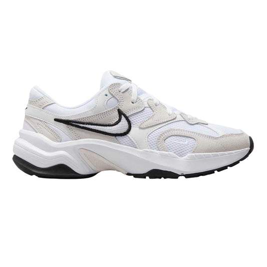White-Black - Front - Nike Womens-Ladies Al8 Suede Chunky Sole Trainers