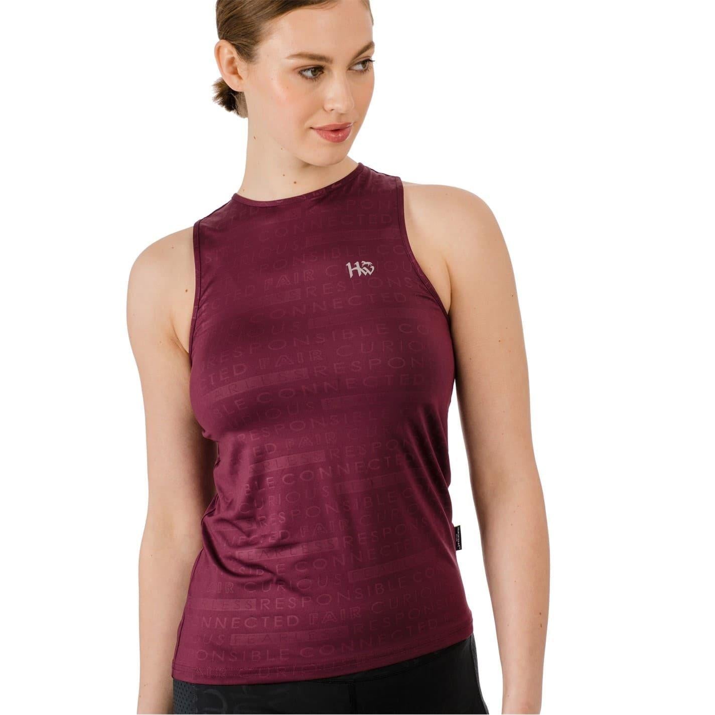 Beetroot - Side - Horseware Womens-Ladies Tank Top