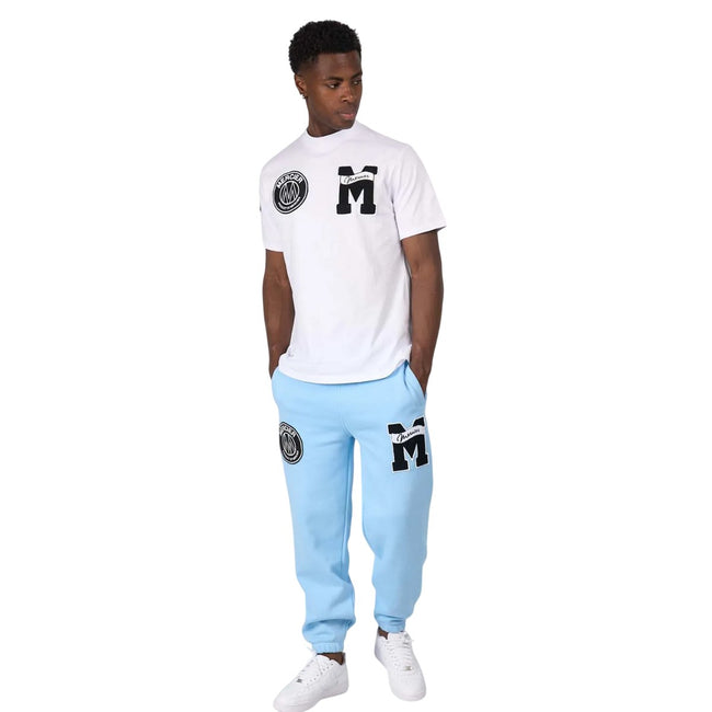 Sky - Lifestyle - Mercier Mens Badge Hybrid Jogging Bottoms
