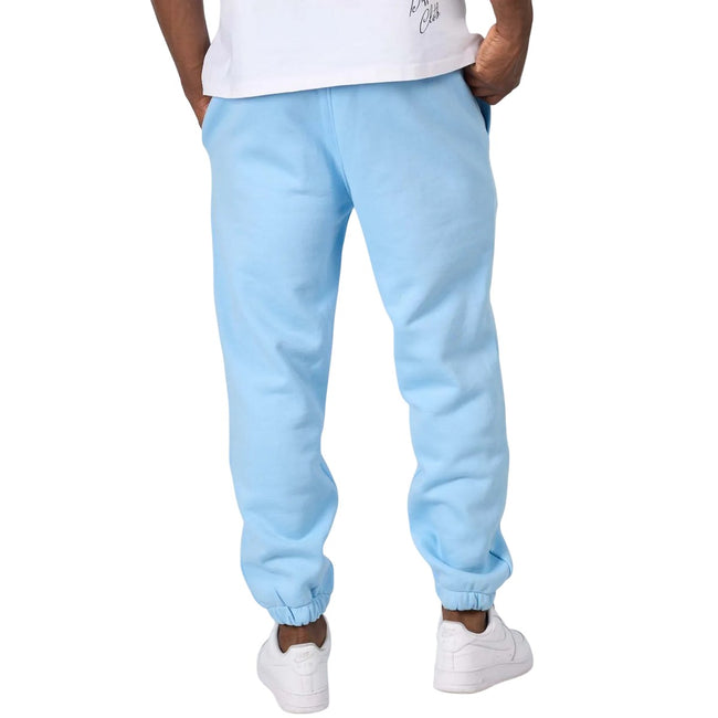 Sky - Back - Mercier Mens Badge Hybrid Jogging Bottoms