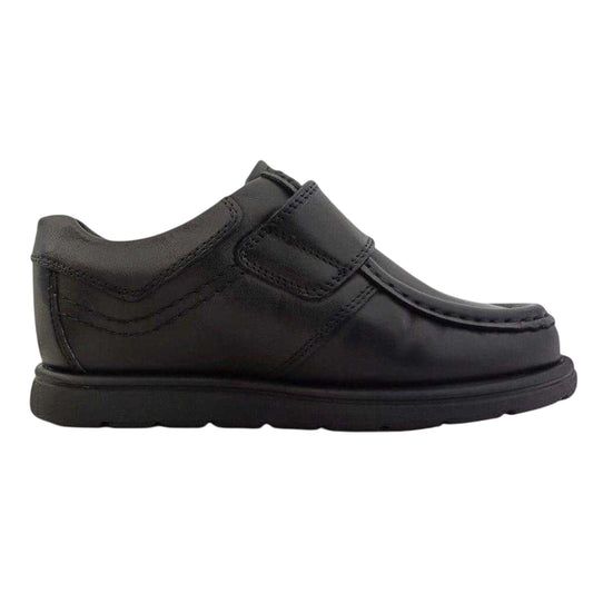 Black - Front - Waltham Boys Leather School Shoes