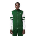 Green-White - Pack Shot - Lacoste Unisex Adult Sportsuit Striped Tennis Jacket