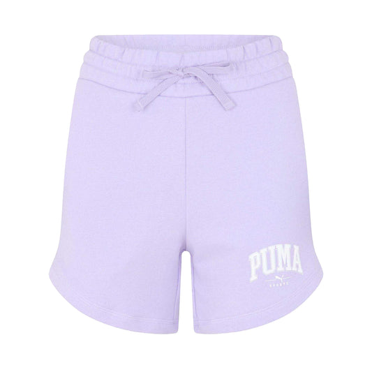 Violet - Front - Puma Womens-Ladies Woven High Waist Workout Track Shorts