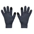 Grey - Back - Under Armour Halftime Full Finger Wool Winter Gloves