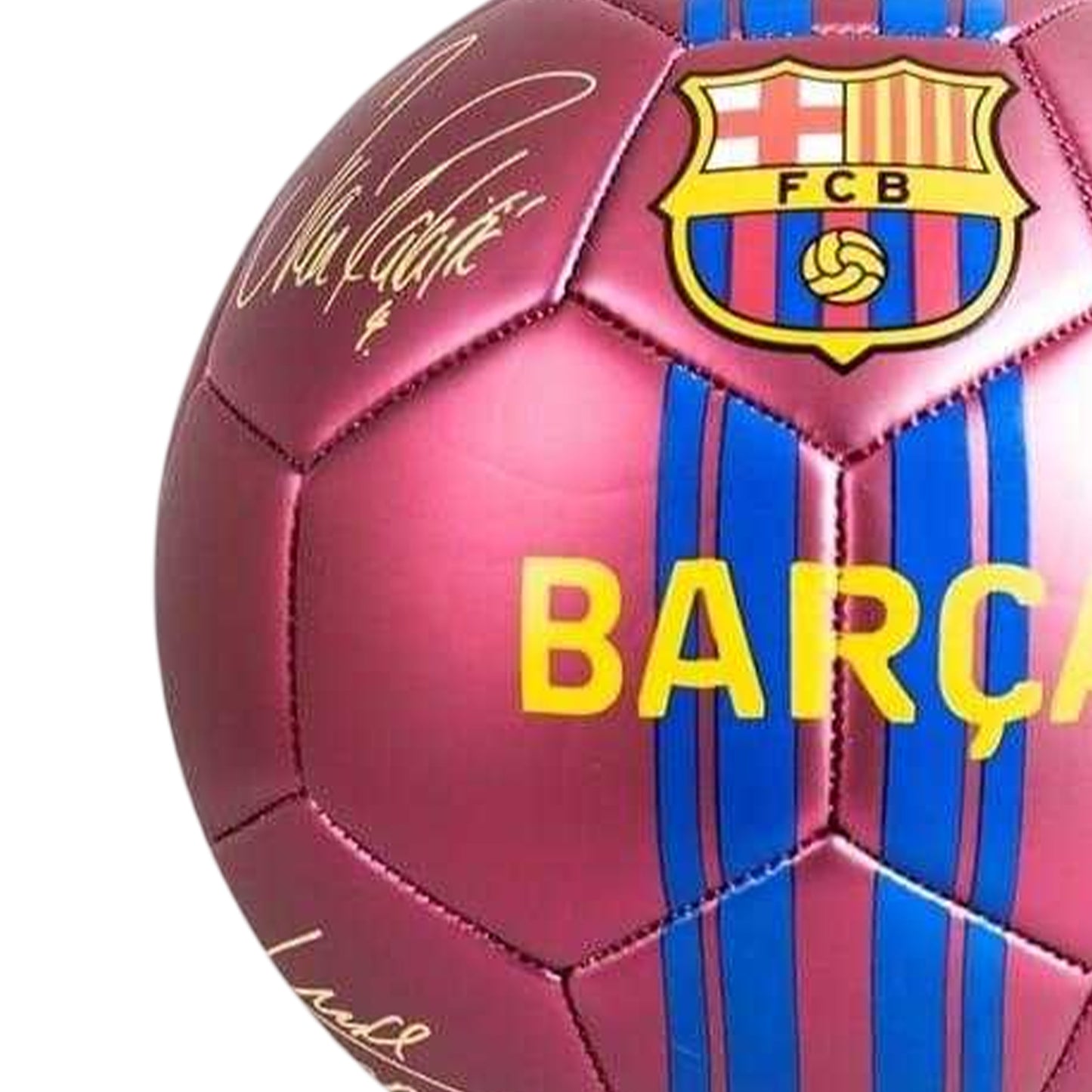 Red-Blue - Back - FC Barcelona Team Phantom Lettering Football