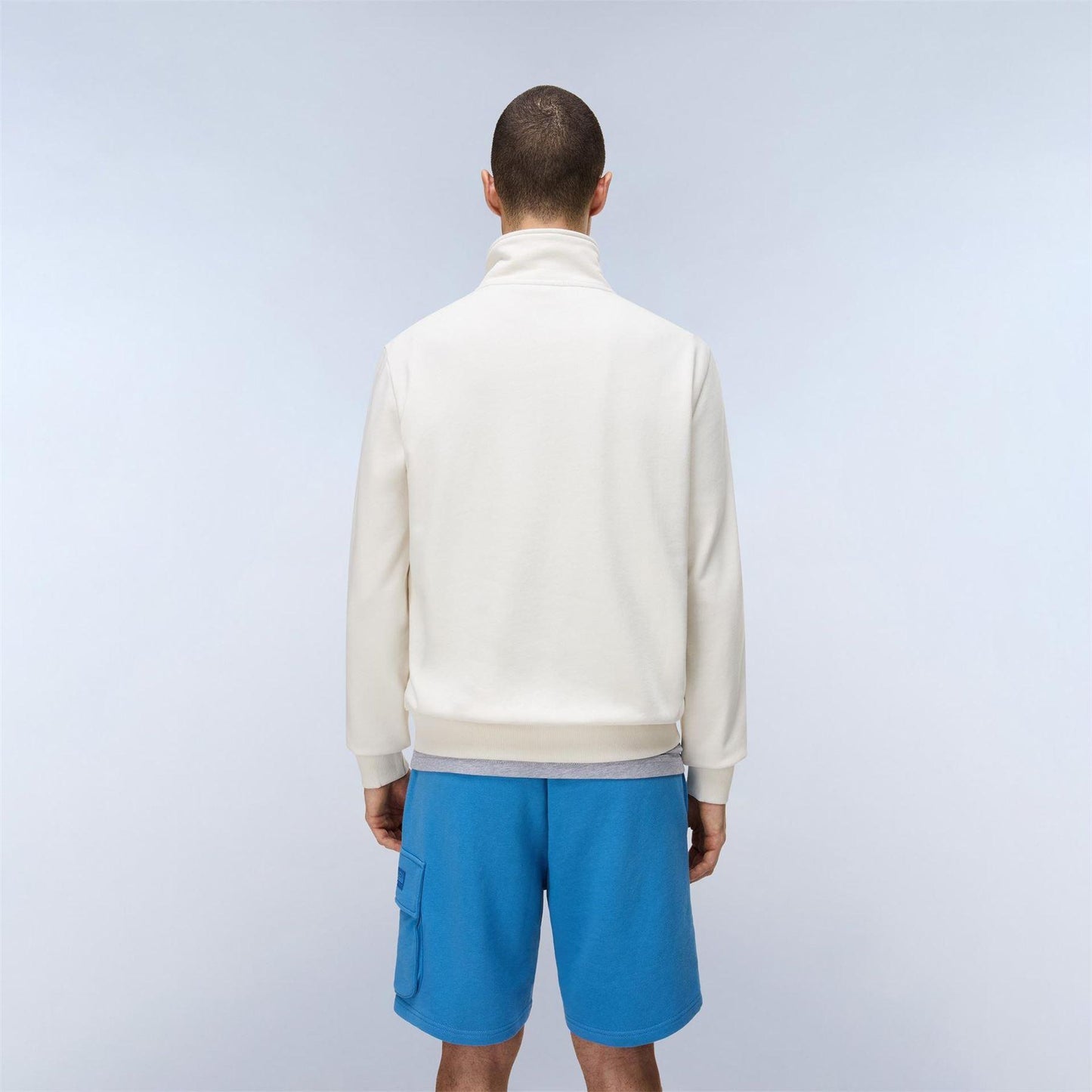White - Lifestyle - Napapijri Mens Box Logo Sweatshirt