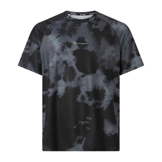 Black - Front - Champion Mens Tie Dye Performance T-Shirt