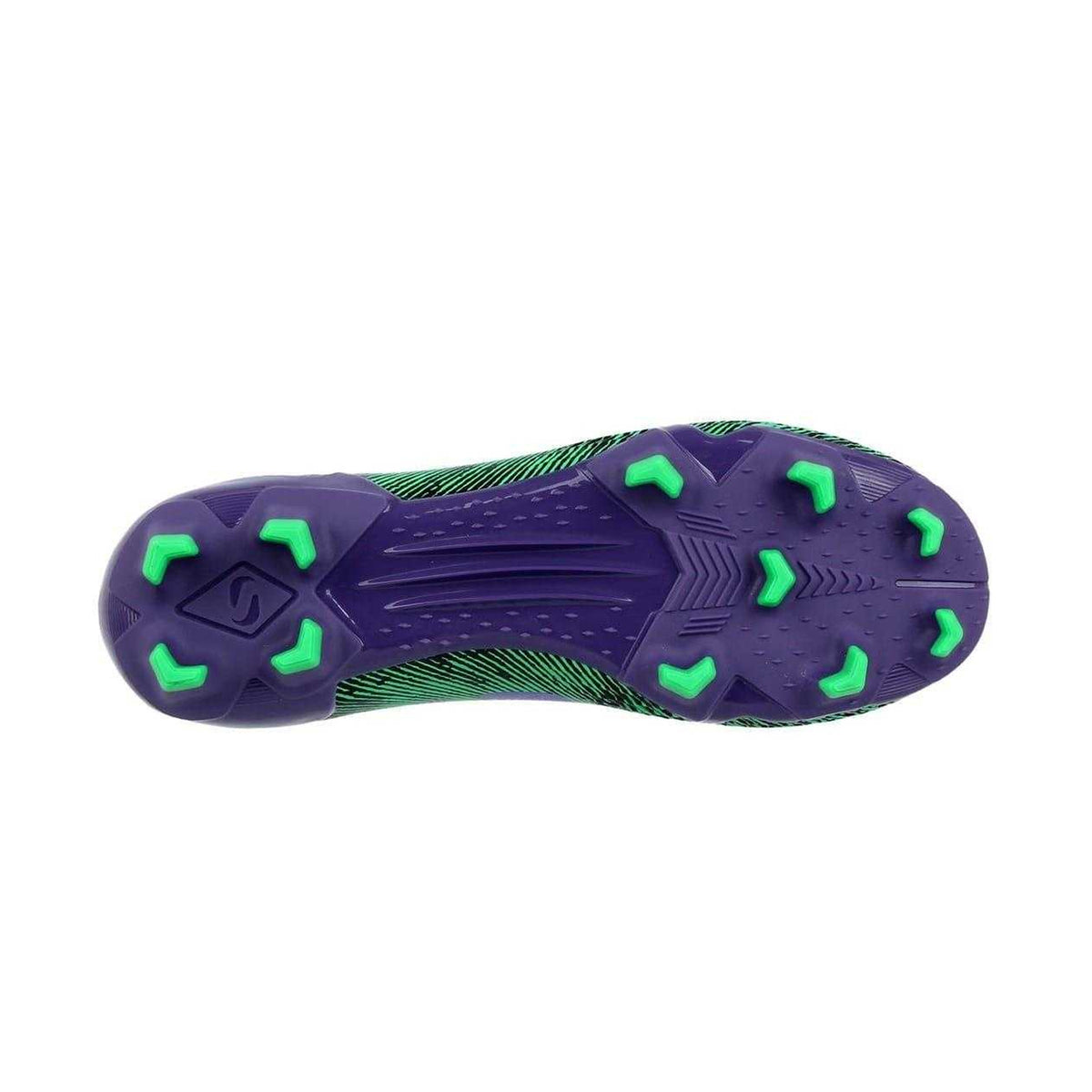 Green-Purple - Pack Shot - Sondico Childrens-Kids Sondico Blaze Hulk Football Boots