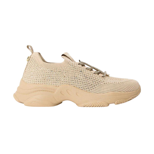 Blush Pink - Front - Steve Madden Womens-Ladies Meter Knitted Chunky Flat Trainers